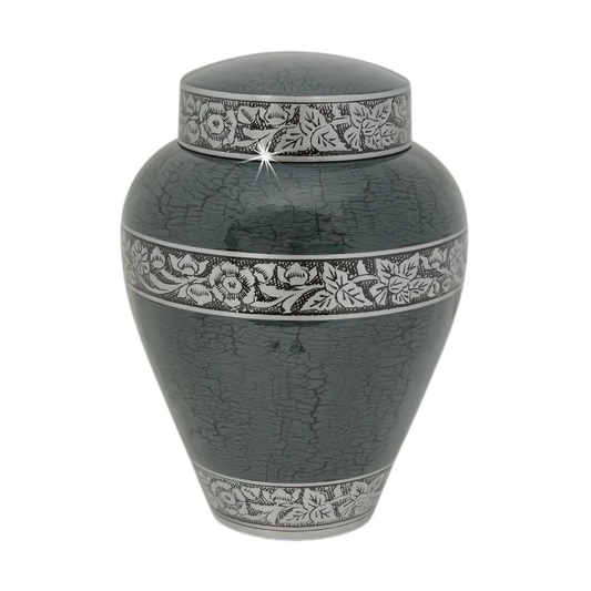 Forest Green Bounty Aluminum Urn